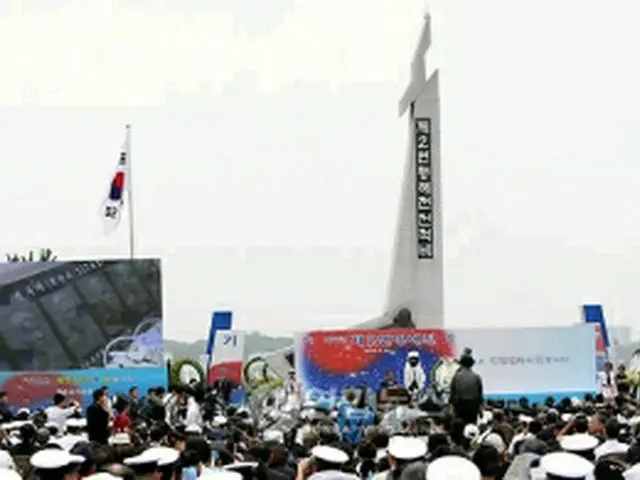 記念式で韓首相のあいさつに耳を傾ける出席者＝29日、ソウル（聯合ニュース）
