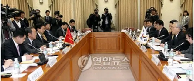 第2回韓中高官級戦略対話のようす＝6日、ソウル（聯合ニュース）