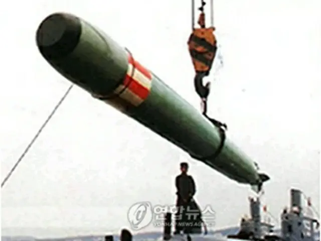 「天安」攻撃に使われたとみられる北朝鮮の音響魚雷＝（聯合ニュース）