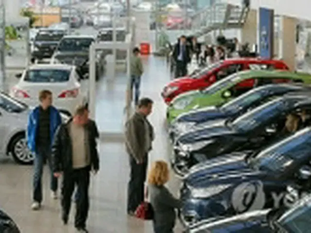モスクワの現代自ディーラーのようす=18日、モスクワ(聯合ニュース)