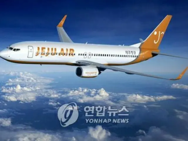 韓国格安航空会社（ＬＣＣ）を代表する済州航空の旅客機＝（聯合ニュース）