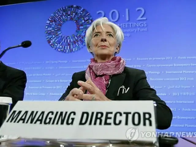 IMFのラガルド総裁＝（AP＝聯合ニュース）
