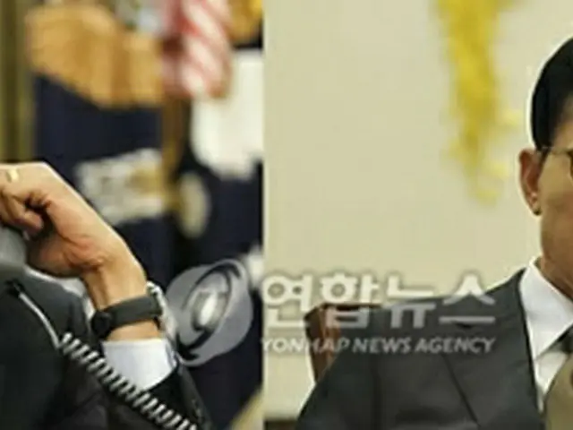 電話会談する韓米首脳（資料写真）＝（聯合ニュース）