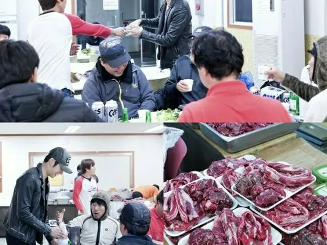 俳優チョン・イルが“牛肉パーティー”を開き、MBCドラマ「夜警日誌」のスタッフを感動させた。(提供:OSEN）