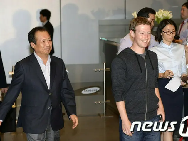 Facebook（フェイスブック）とサムスン電子の成功要因を共有する交流の席が設けられた（提供:news1）