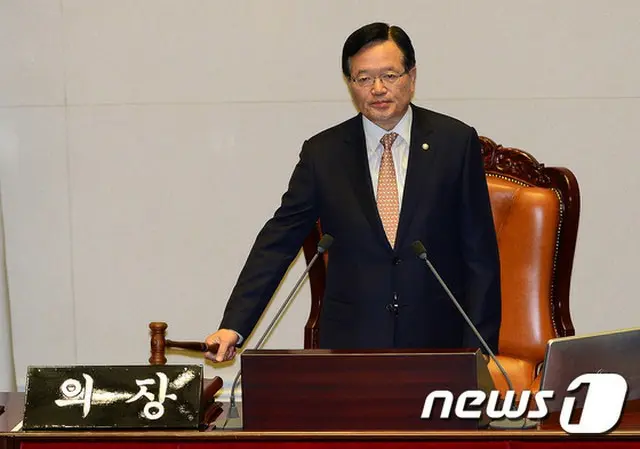 韓国の鄭義和（チョン・ウィファ）国会議長が来る27日午後、安倍晋三首相と会談を行う。（提供:news1）