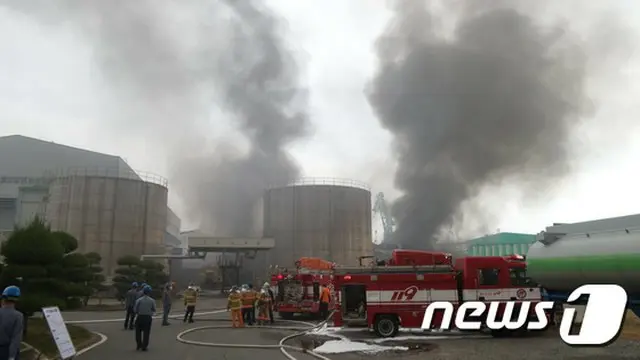 30日昼1時19分頃、蔚山にある発泡スチロール製造業者の工場で火が上がり、約1時間後に鎮火。人命被害は出ていない