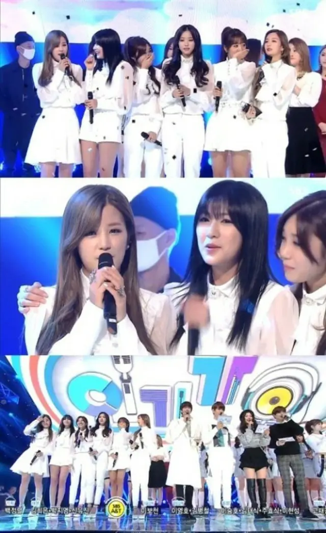 韓国ガールズグループ「Apink」が、SBS「人気歌謡」で1位を獲得し、地上波の音楽番組すべて1位に輝いた。（画像:news1）