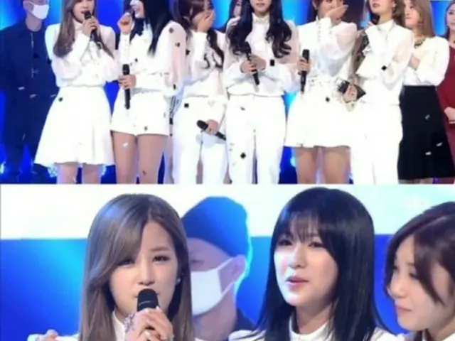 韓国ガールズグループ「Apink」が、SBS「人気歌謡」で1位を獲得し、地上波の音楽番組すべて1位に輝いた。（画像:news1）