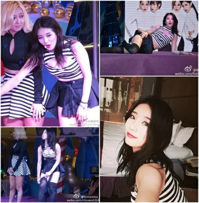 韓国ガールズグループ「Miss A」スジの中国公演での衣装が注目を集めている。（画像:news1）