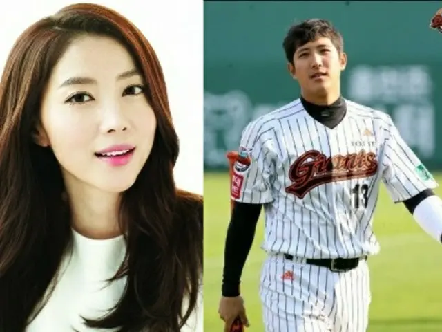 韓国女優オ・ユナ（34）とプロ野球選手ファン・ジェギュン（27、ロッテ）がバスケットボールの試合会場で目撃され、話題となっている。（提供:news1）