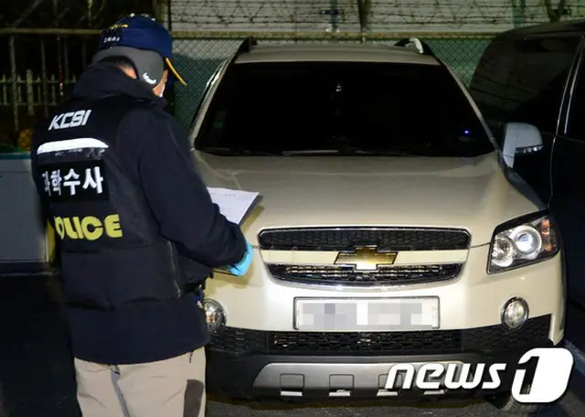 写真は韓国の「大統領府文書流出」事件で容疑をかけられていたチェ警察官が13日に自ら命を絶ったとされる車。ともに容疑がかけられているハン警察官の意見が波紋を呼んでいる。（提供:news1）