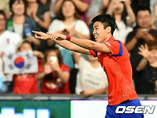 韓国サッカー代表イ・ジョンヒョプ（）がAマッチ初ゴールを決め、アジア杯前最後の親善試合に勝利した。