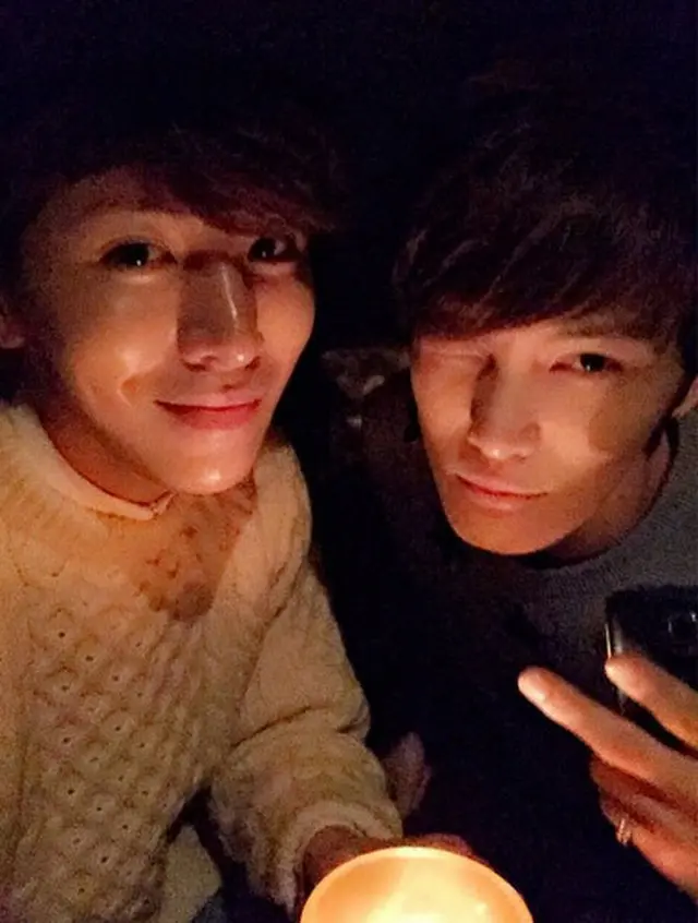 韓国俳優ノ・ミヌが、親友ジェジュン（JYJ）との”夜の会合”を公開した。（画像提供:OSEN）
