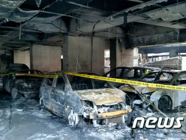 韓国警察は、10日に発生した京畿道（キョンギド）議政府（イジョンブ）市のマンション火災について原因を1階駐車場に止めてあったバイクとみて、所有者である50代男性の調査に着手した。（提供:news1）