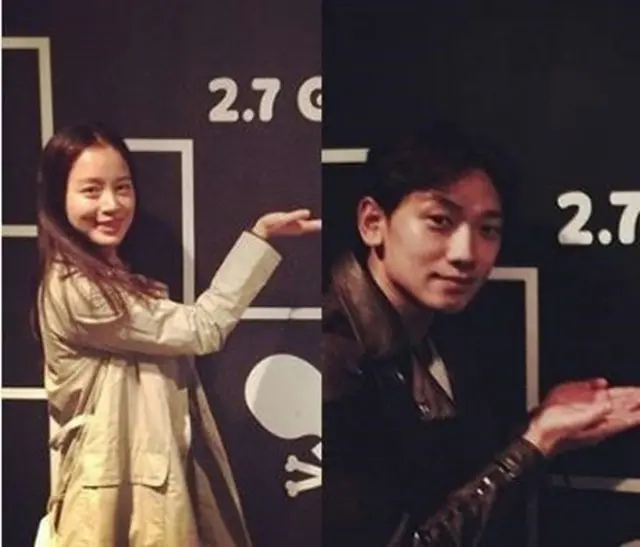 公開恋愛中の韓国歌手Rain(ピ)と女優キム・テヒが変わらぬ愛情を示した。（提供:news1）