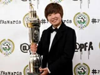 ＜女子サッカー＞韓国の“女メッシ”チ・ソヨン、英国女子サッカー「ことしの選手賞」受賞