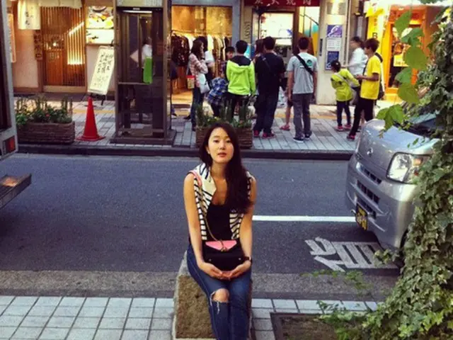 韓国女優ユン・ジンソ（31）がSBSドラマ「匂いを見る少女」の終演後、日本旅行中の近況を伝えた。（提供:OSEN）