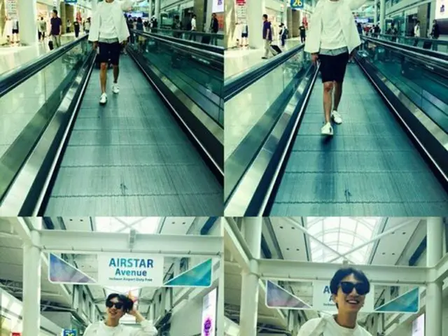 韓国俳優イ・グァンス（29）が空港をランウェイに早変わりさせた。（提供:OSEN）