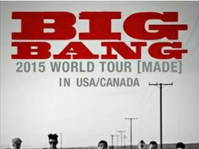 BIGBANGの北米公演のポスター＝28日、ソウル（聯合ニュース）