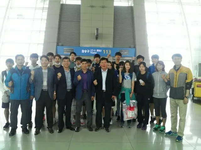 陸上の韓国代表選手団33人（選手22人、スタッフ11人）がアジア選手権出場のため1日、中国・武漢に向けて出国した。（提供:news1）