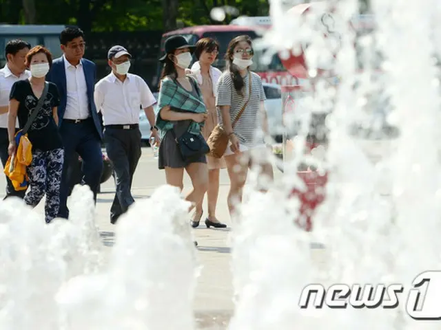10日、韓国・ソウルの最高気温が34.9度まで上がり、1908年からの観測以来、6月の気温としては最高を記録した。（提供:news1）