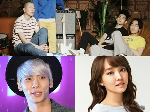 MBCラジオ「夢見るラジオ」の公開放送にグループ「hyukoh（ヒョゴ）」(写真上段）、DOK2、「SHINee」ジョンヒョン（写真下段、左）、ユンナ（写真下段、右）などが出演する。（提供:OSEN）
