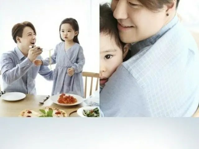 韓国男性グループ「NRG」の元メンバー、ノ・ユミン（34）が、妻と娘と共に撮影した広告に関心が集まっている。（提供:news1）