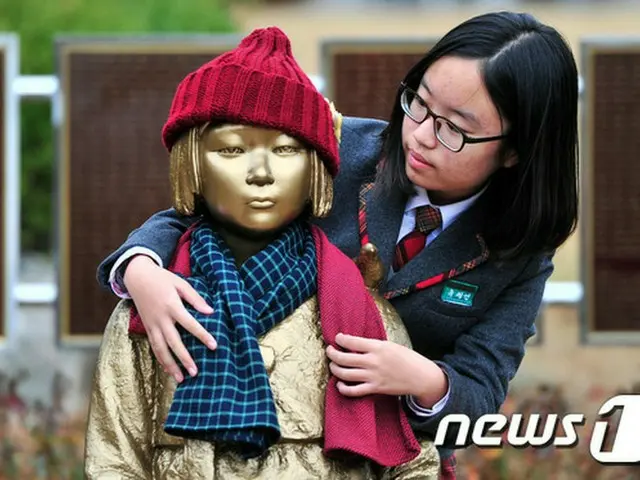 「平和の少女像」、韓国・浦項の公園で除幕式（提供:news1）