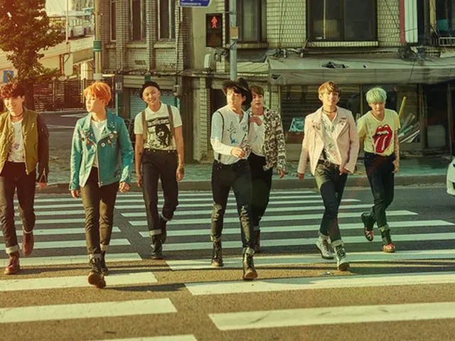 韓国アイドルグループ「防弾少年団」の新曲「RUN」が音源チャートを席巻し、熱い反応を受けている。（提供:news1）