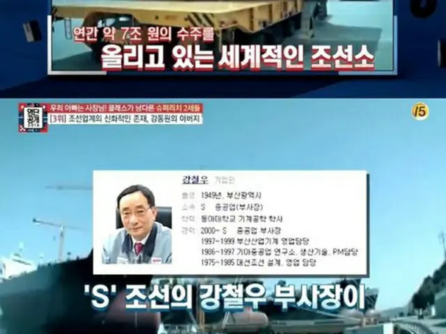 俳優カン・ドンウォンが、年間売上7兆ウォン（＝約7000億円）の造船会社Sの副社長の息子であることが伝えられた。（提供:OSEN）