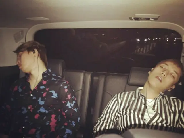 人気グループ「BIGBANG」メンバーのD-LITE（テソン）＆爆睡写真が公開された。（提供:OSEN）
