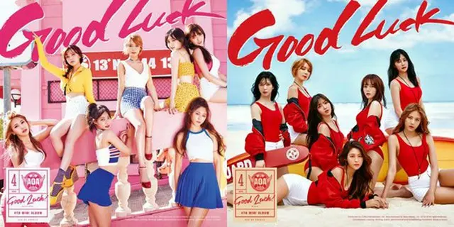 韓国ガールズグループ「AOA」が4thミニアルバム「Good Luck」のカバーイメージを公開した。（提供:OSEN）