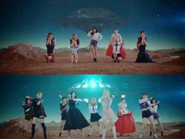 韓国ガールズグループ「TWICE」が「CHEER UP」ミュージックビデオ（MV）3500万ビュー突破を記念し「TWICE AVENGERS」映像をプレゼントした。（提供:OSEN）