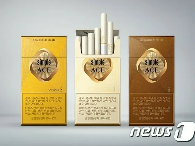 韓国唯一のタバコ製造会社KT＆Gが新ロゴと共に、簡潔で洗練されたデザインの「simple ACE」3種を披露した。