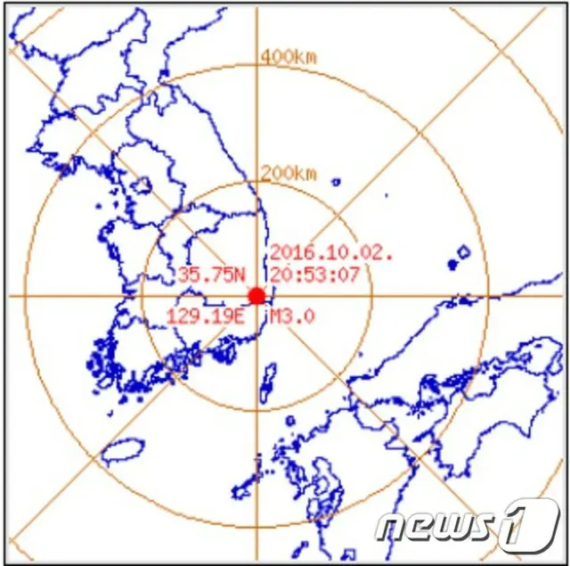 韓国・慶州（キョンジュ）で再び地震観測＝M3.0