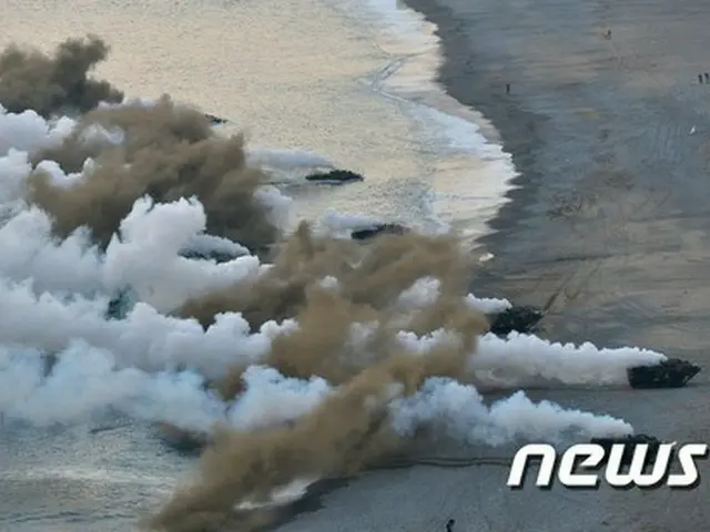韓国海軍・海兵隊、来月6日まで東海で合同上陸訓練を実施（提供:news1）