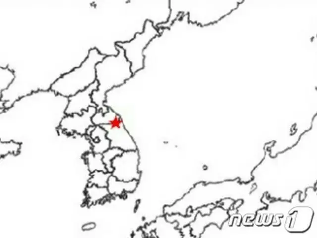 15日午後12時22分頃、北朝鮮・江原（カンウォン）・金剛郡（クムガングン）南南東29キロメートルの地域でマグニチュード（M）2.5の地震が発生した。