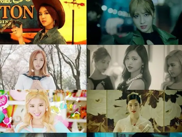 韓国ガールズグループ「TWICE」がK-POPアイドル最短期間でミュージックビデオ（MV）YouTube再生回数1億回突破という記録を打ち立てた。（提供:OSEN）