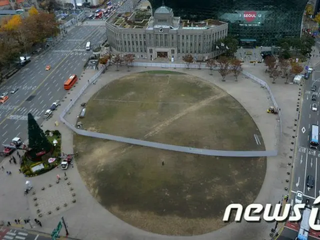 韓国・ソウル広場のスケート場、今年は休場…ろうそく集会・市民安全のため（提供:news1）