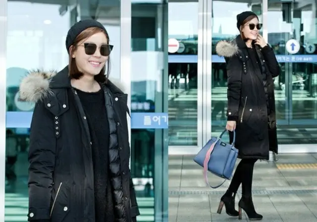女優キム・ハヌル、空港ファッションは”オール・ブラック”（提供:news1）