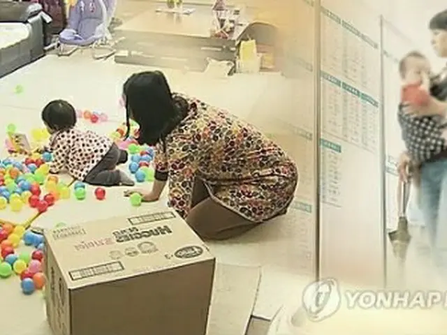 子育てする女性のイメージ=(聯合ニュースTV)