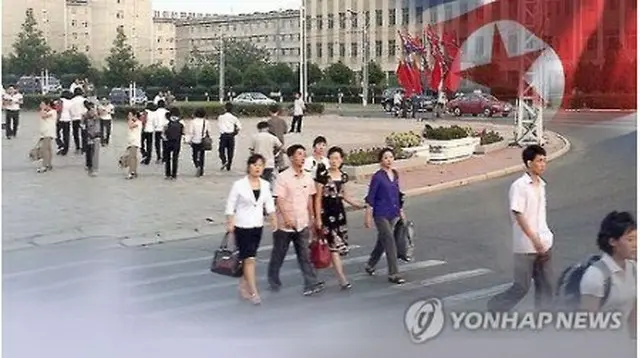 北朝鮮・平壌の人々＝（聯合ニュースＴＶ）