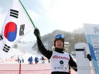 スノーボードのイ・サンホ　札幌アジア大会初の２冠