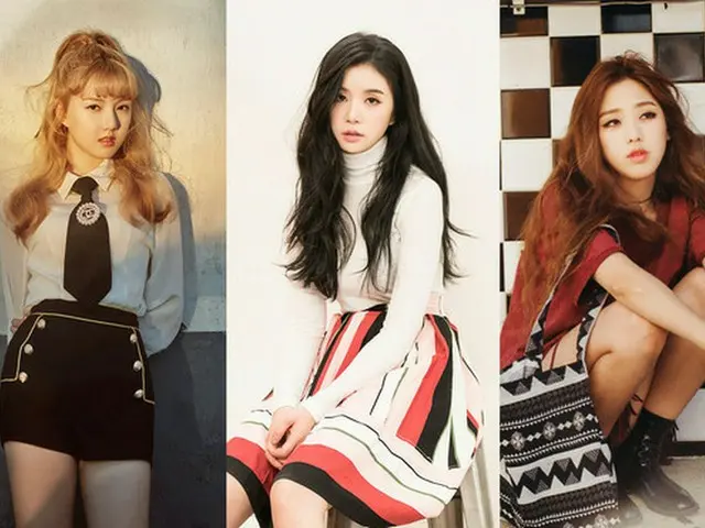 韓国ガールズグループ「FIESTAR」Cao Lu、「GFRIEND」イェリン、女性ラッパーKisumがコラボシングルを発売することがわかった。（提供:news1）