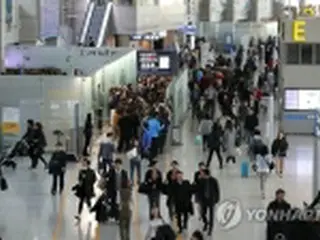 １～３月期の訪韓外国人微増　３月は中国人４割減