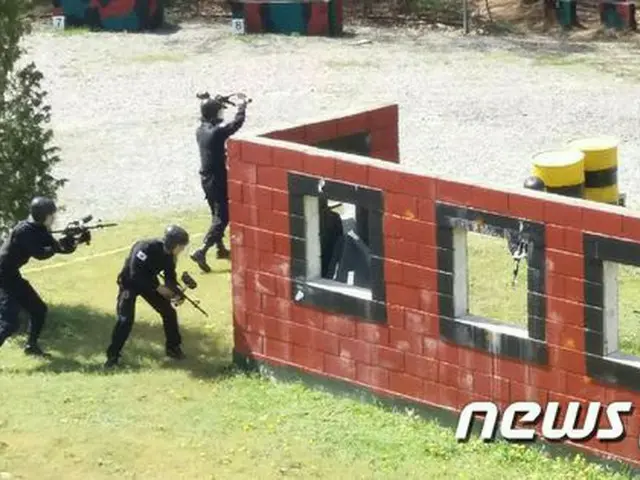 韓国・忠南警察、U-20W杯対テロ模擬訓練を実施（提供:news1）