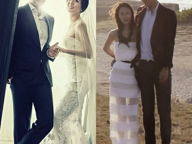 元MBCアナウンサーのオ・サンジンと、女優ユン・ジンソがそれぞれ30日、結婚式を挙げた。(提供:OSEN)