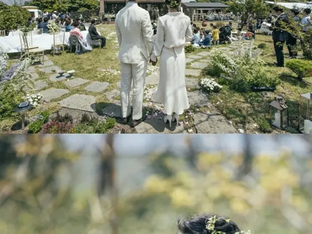 ”4月の新婦”ユン・ジンソ、ガーデンウェディングを写真で公開(提供:news1)