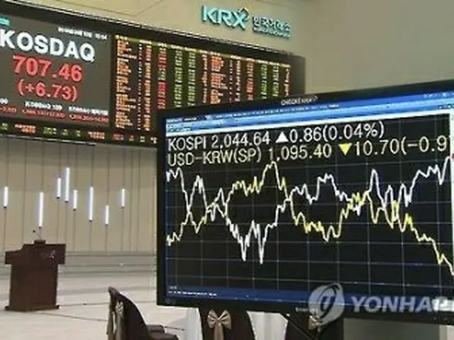 韓国の株式市場（イメージ）＝（聯合ニュース）